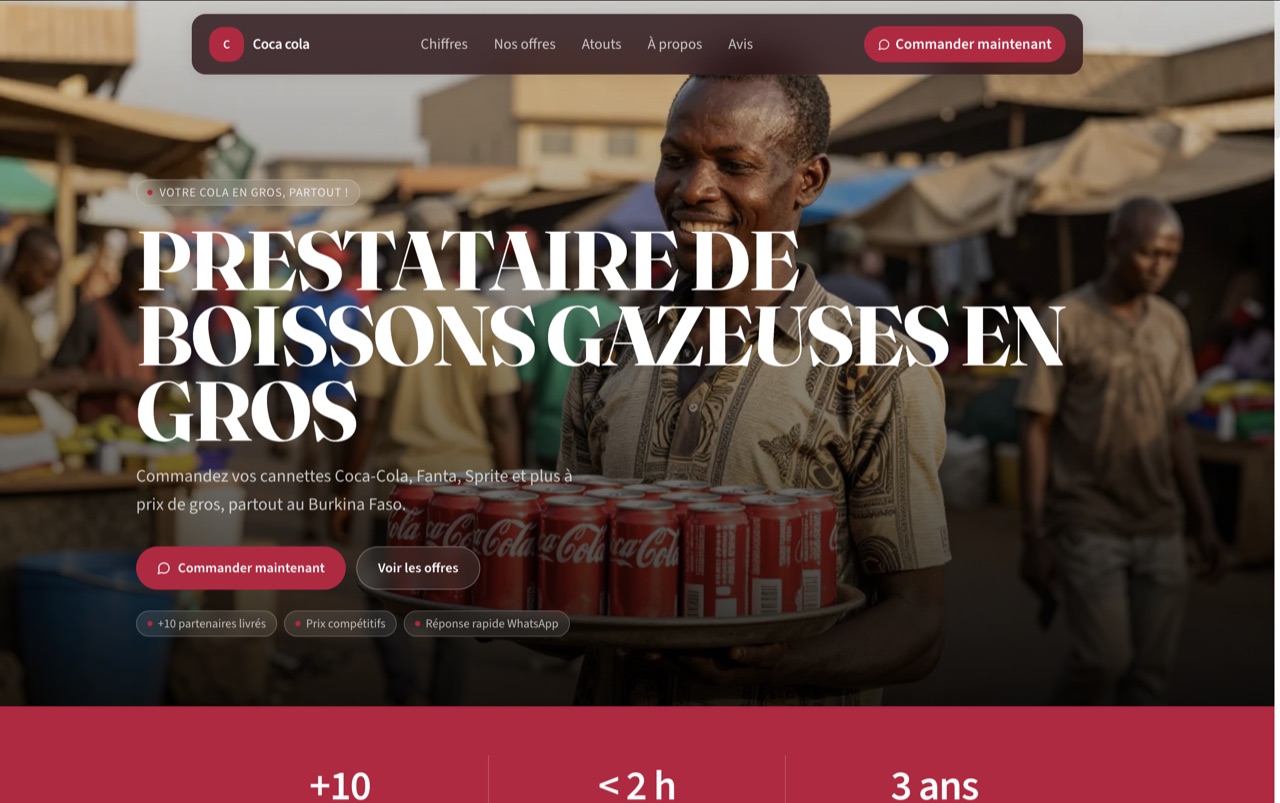 Exemple de site Vytrini