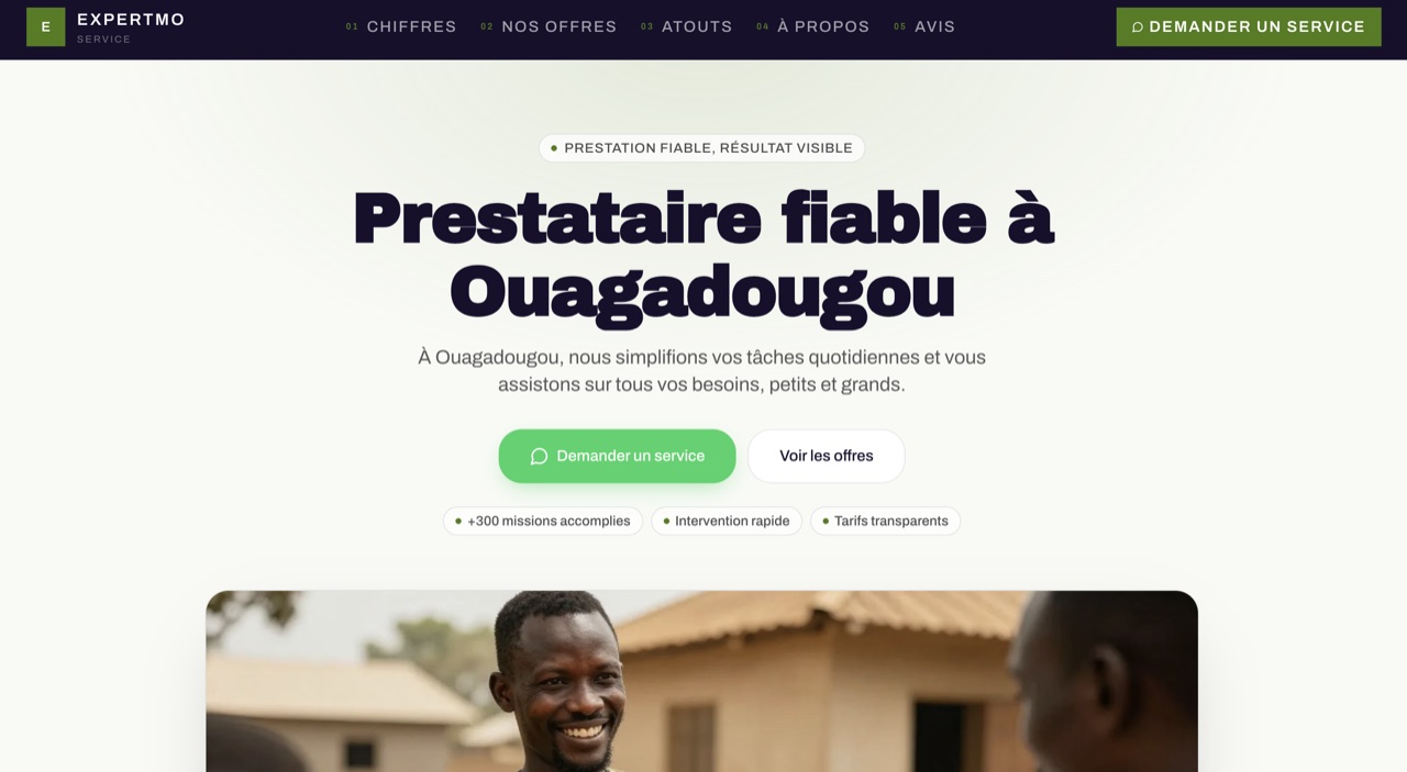 Exemple de site Vytrini