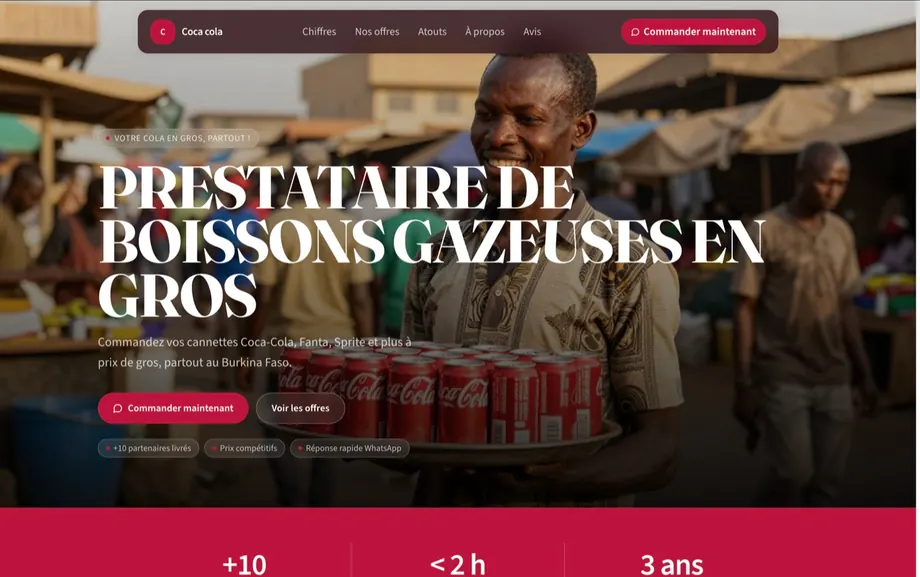 Exemple de site Vytrini