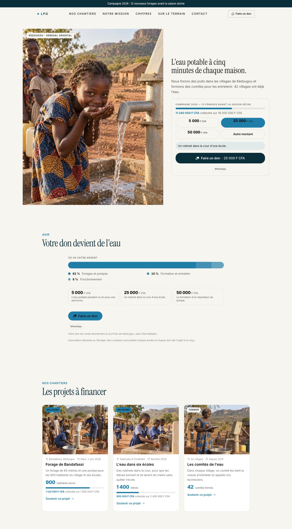 Les Puits de Kédougou — Association / ONG